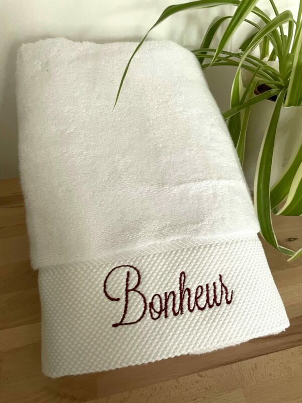 Serviette de douche "Bonheur"