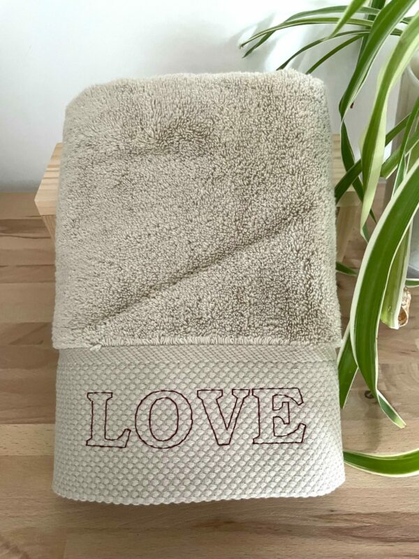 Serviette de toilette "LOVE"