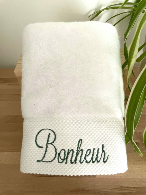 Serviette de toilette "Bonheur"