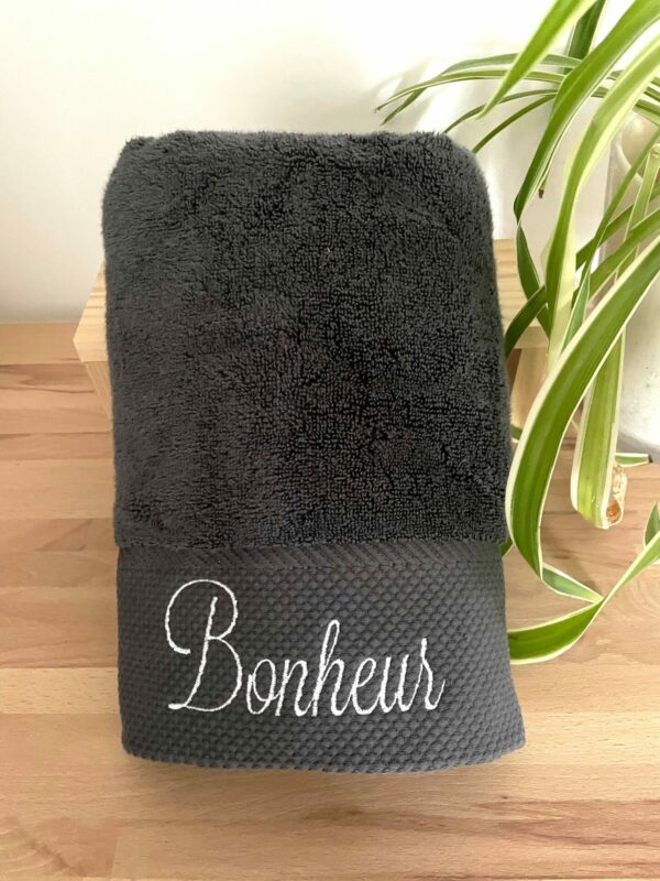 Serviette de toilette "Bonheur"