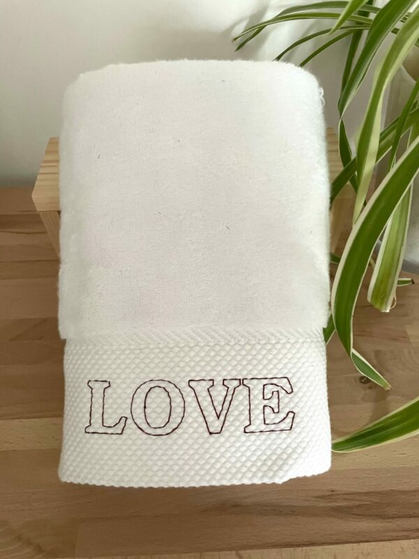 Serviette de toilette "LOVE"